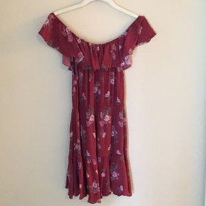 Kittenish floral mini dress